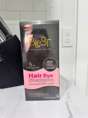 Hair Dye Shampoo Instant 3 in 1 +100% Grey Coverage Herbal Ingredients by Blest